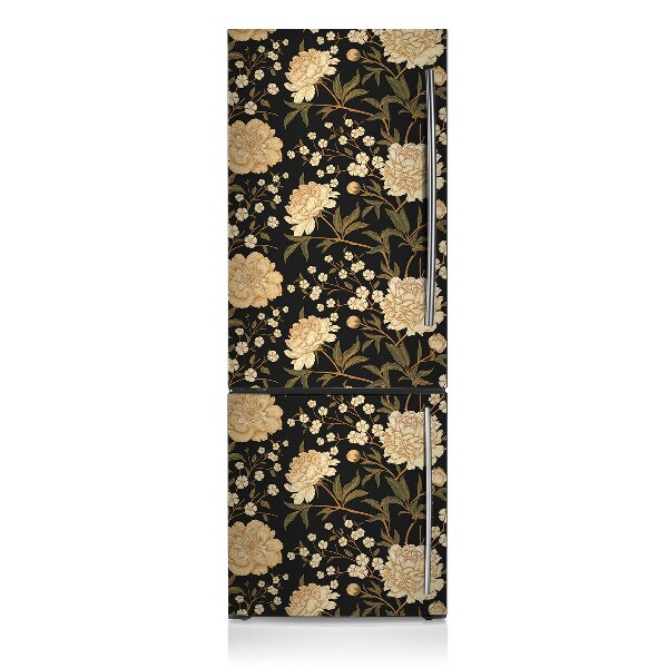 Magnetic fridge cover White peony