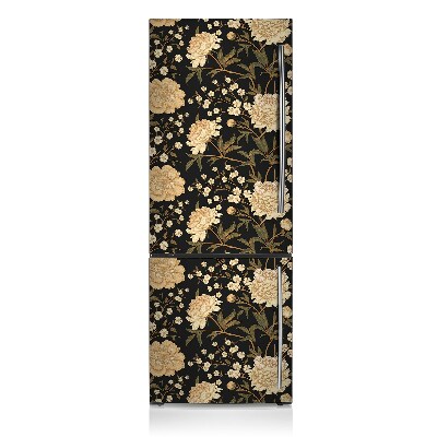 Magnetic fridge cover White peony