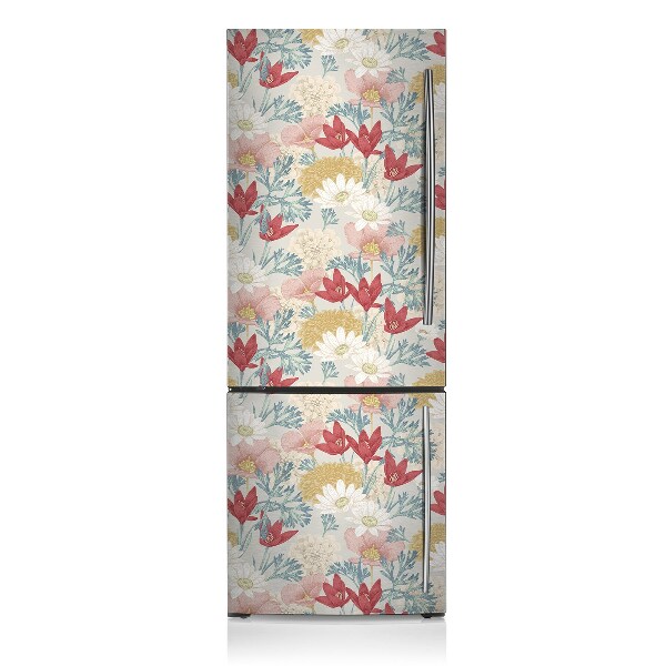 Magnetic fridge cover Spring flowers