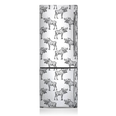 Magnetic fridge cover Elk animals