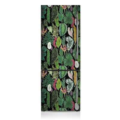 Decoration fridge cover Tropical leaves