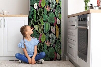 Decoration fridge cover Tropical leaves