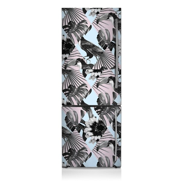 Decoration fridge cover Tropical patchwork