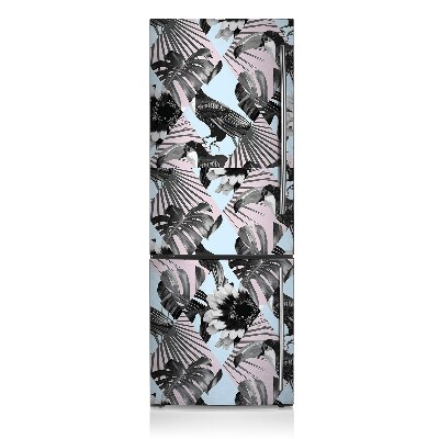 Decoration fridge cover Tropical patchwork