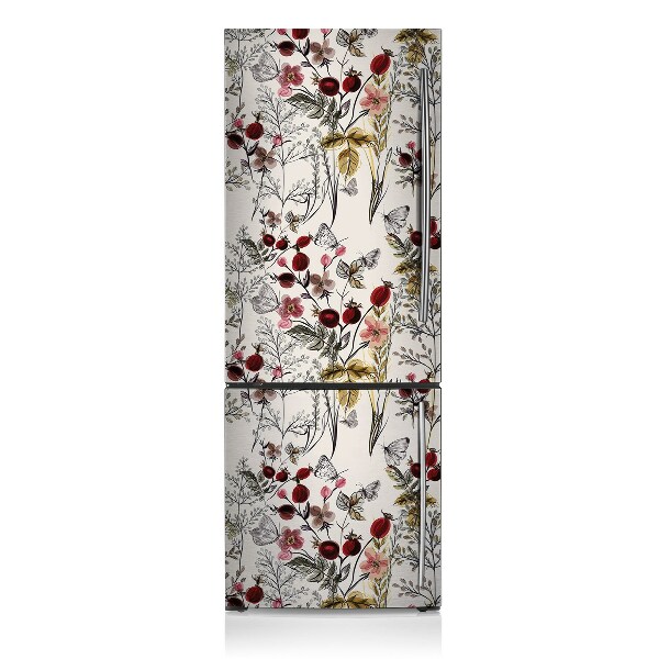 Decoration fridge cover Field flowers