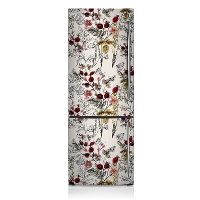 Decoration fridge cover Field flowers