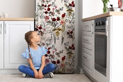 Decoration fridge cover Field flowers