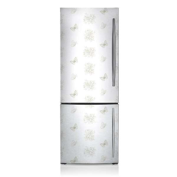 Decoration fridge cover Butterflies and flowers