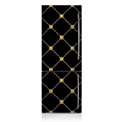 Decoration fridge cover Golden diamonds