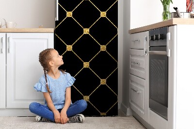 Decoration fridge cover Golden diamonds