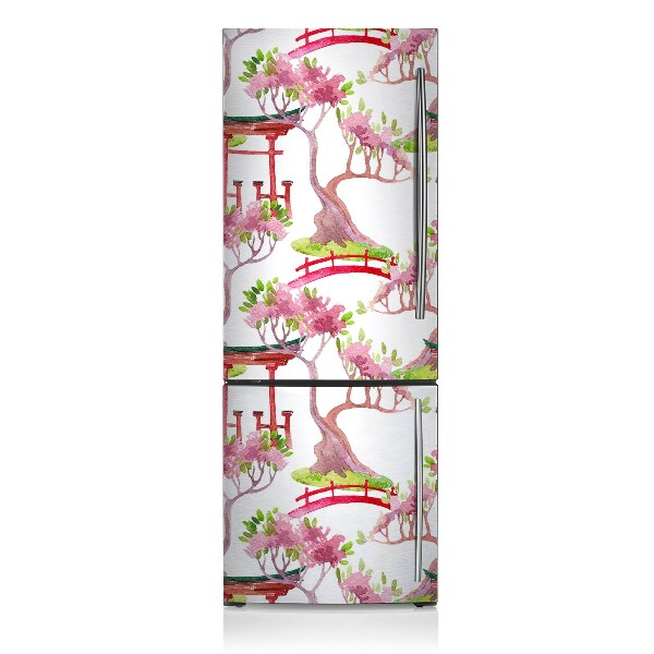 Magnetic fridge cover Japanese motifs