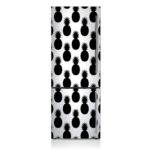 Decoration fridge cover Black pineapple