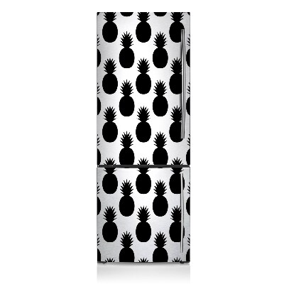 Decoration fridge cover Black pineapple