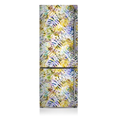 Decoration fridge cover Golden leaves