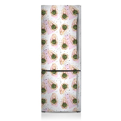 Decoration fridge cover Cactus texture