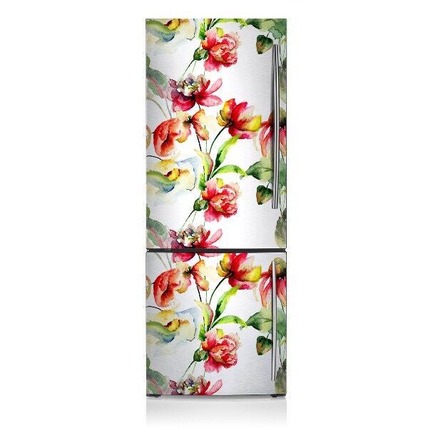 Decoration fridge cover Wild flowers