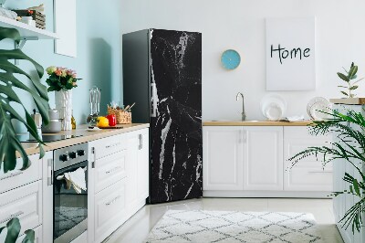 Decoration fridge cover Black marble