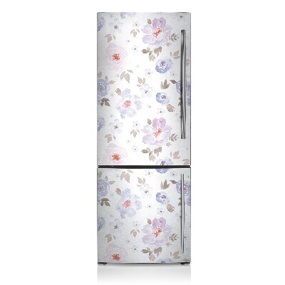 Decoration fridge cover Pastel flowers