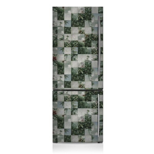 Decoration fridge cover Tropical patchwork