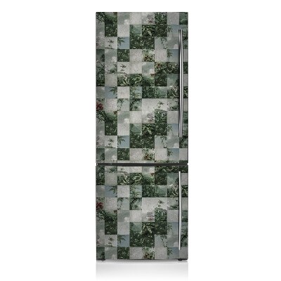 Decoration fridge cover Tropical patchwork