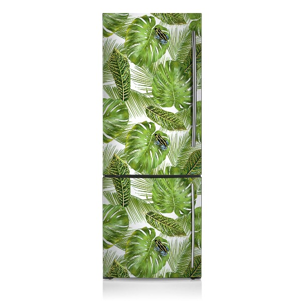 Decoration fridge cover Frog on a leaf