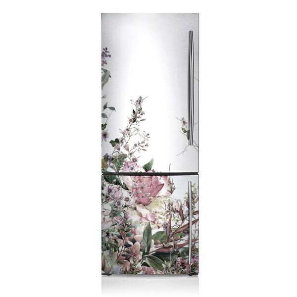Decoration fridge cover Pastel garden