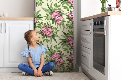Decoration fridge cover Tropical flowers