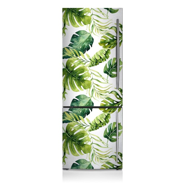Decoration fridge cover Exotic leaves