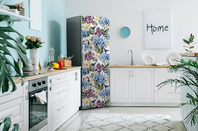 Decoration fridge cover Retro flowers