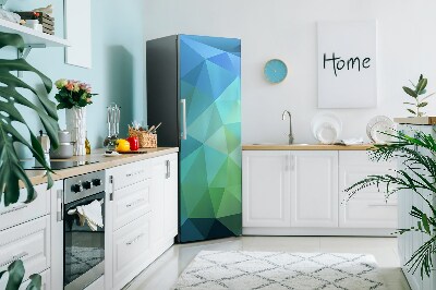 Magnetic fridge cover Abstract blue