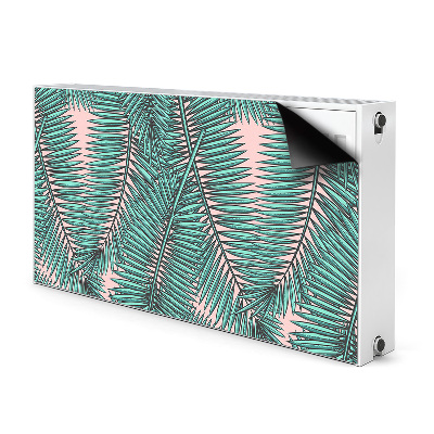 Magnetic radiator mat Exotic leaf