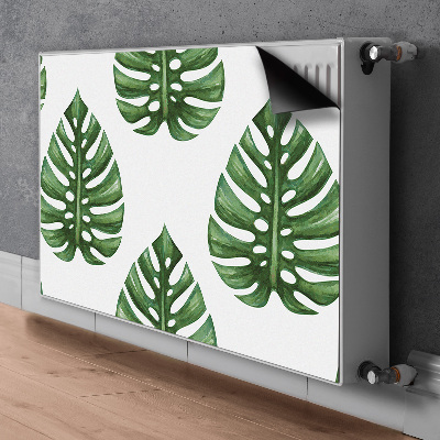 Printed radiator mat Leaves