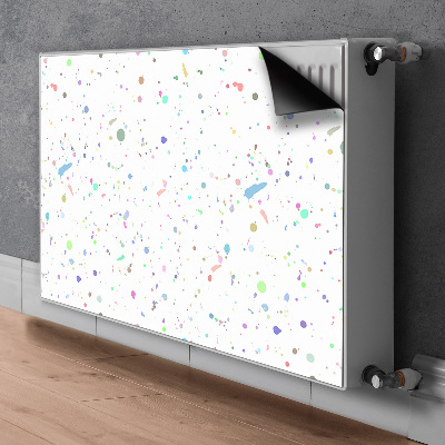 Decorative radiator mat Paint stain