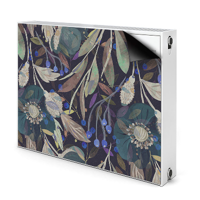 Magnetic radiator mat Botanical pattern