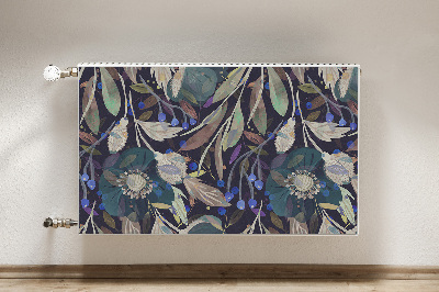 Magnetic radiator mat Botanical pattern