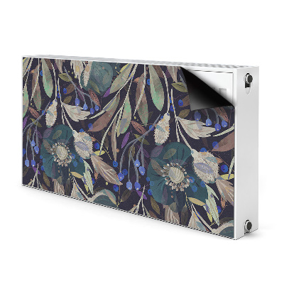 Magnetic radiator mat Botanical pattern