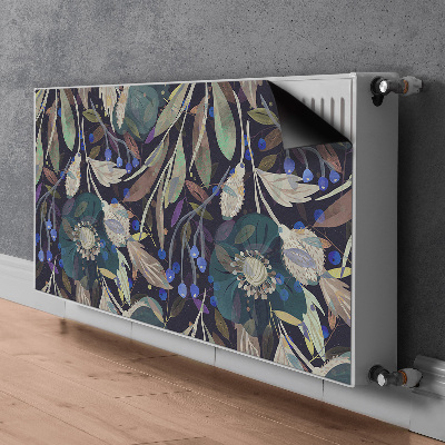 Magnetic radiator mat Botanical pattern