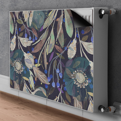 Magnetic radiator mat Botanical pattern