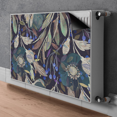 Magnetic radiator mat Botanical pattern