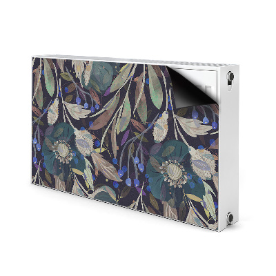 Magnetic radiator mat Botanical pattern