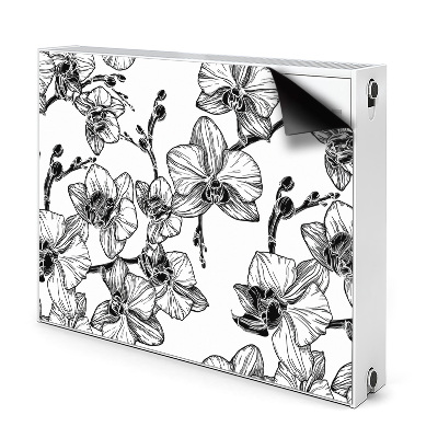 Decorative radiator cover Orchids