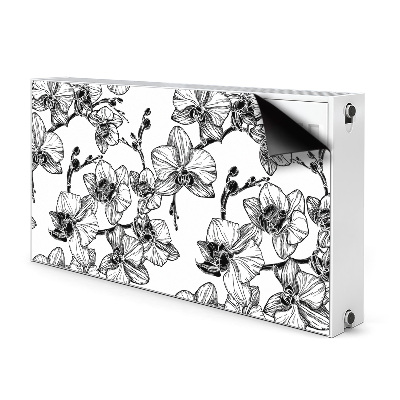 Decorative radiator cover Orchids