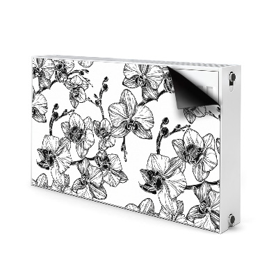 Decorative radiator cover Orchids