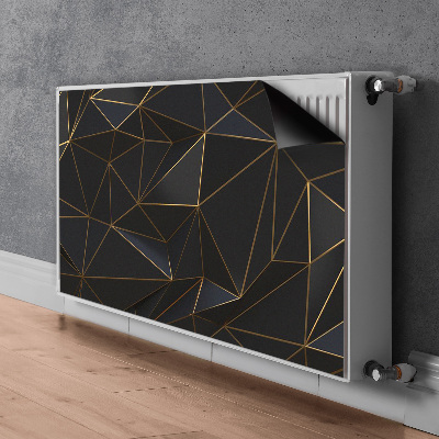 Magnetic radiator mat Futuristic graphics