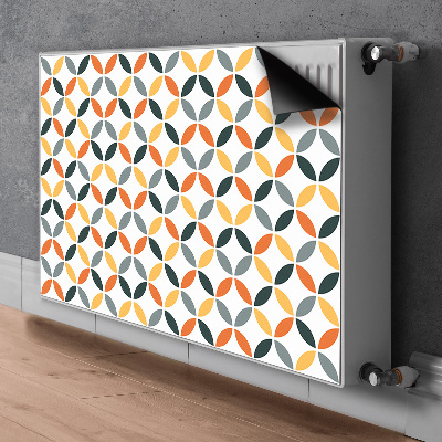 Magnetic radiator mat Geometric wheels