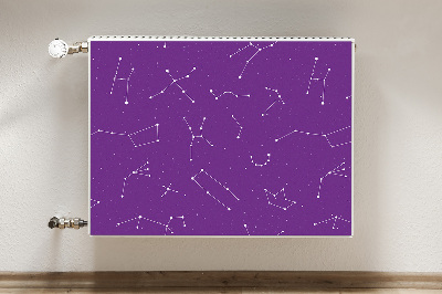 Magnetic radiator mat Starry sky