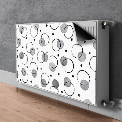 Radiator cover Inkjet circles