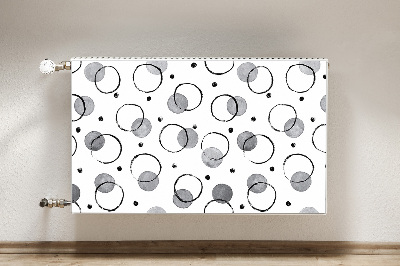 Radiator cover Inkjet circles