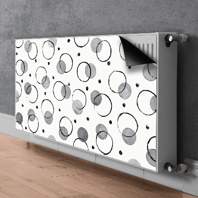 Radiator cover Inkjet circles