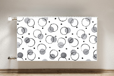 Radiator cover Inkjet circles